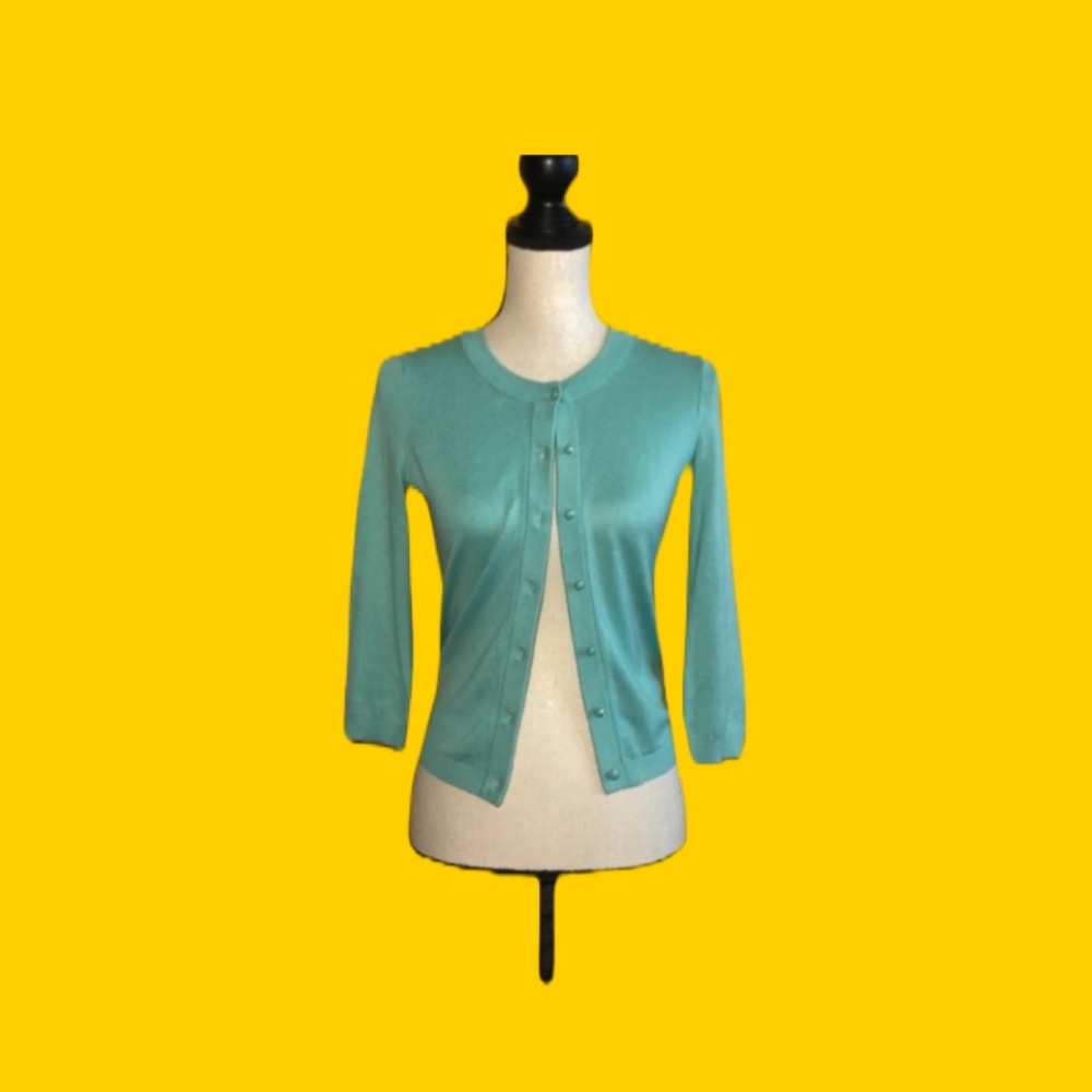 KATE SPADE New York Tiffany blue cardigan sweater - Picture 1 of 10